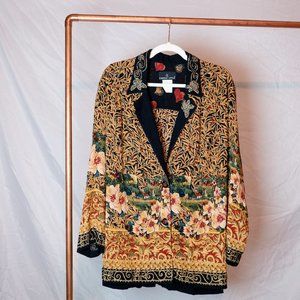 Gorgeous Vintage Carole Little Blouse / Blazer